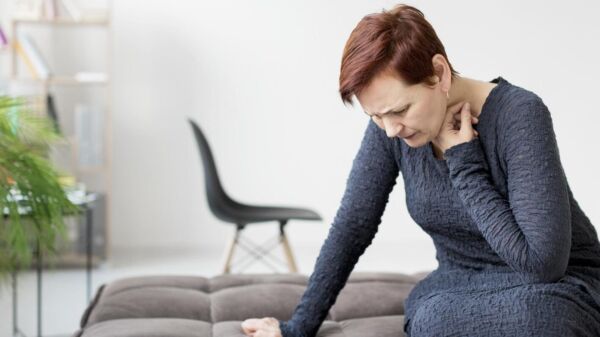 Women with hiatal hernia in pain