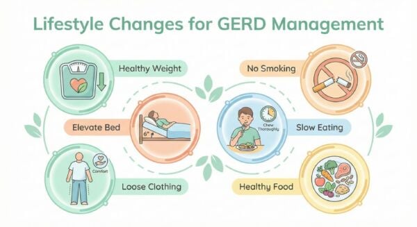Lifestyle changes to manage GERD symptoms