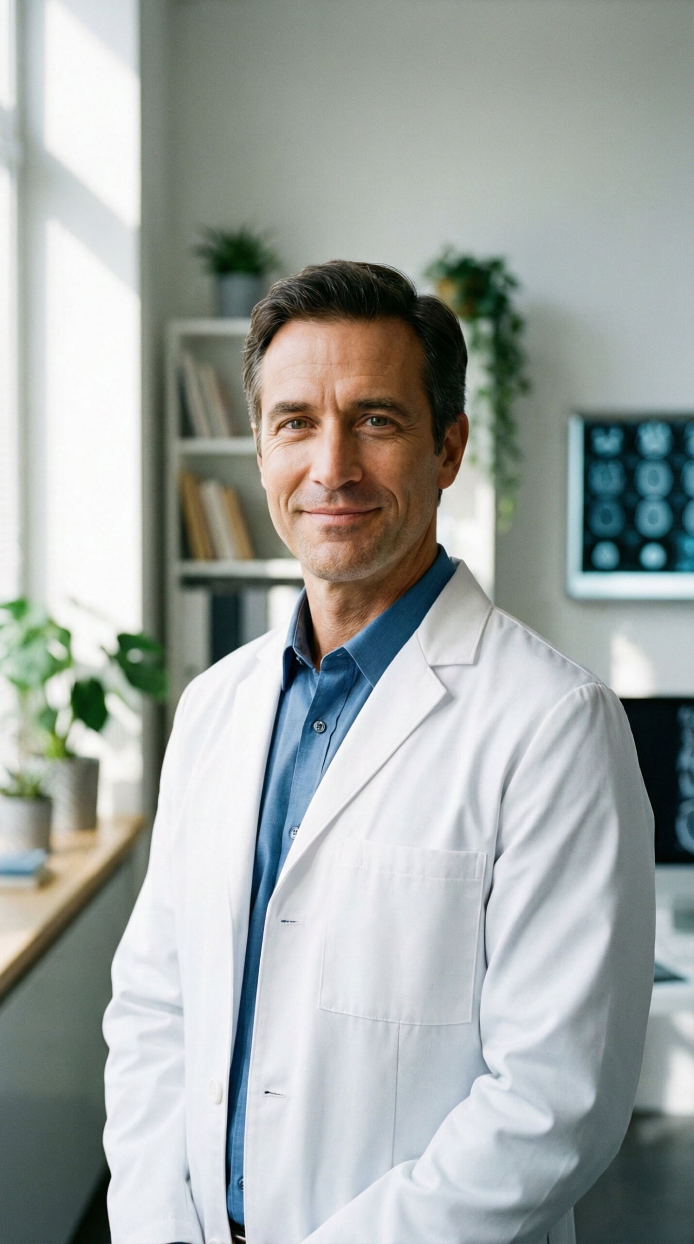 Experienced gastroparesis treatment specialist in white coat