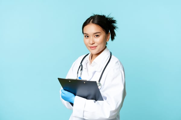 Gastroparesis doctor holding clipboard