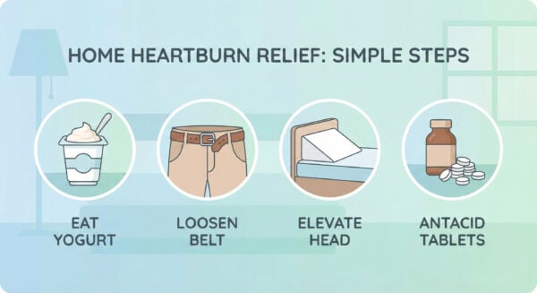 Heartburn home treatment methods