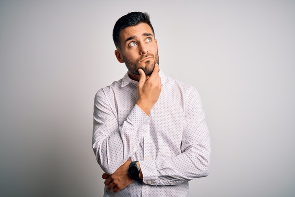 Man questioning if Ozempic causes gastroparesis