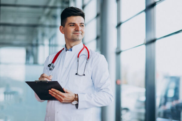 Heartburn doctor smiling