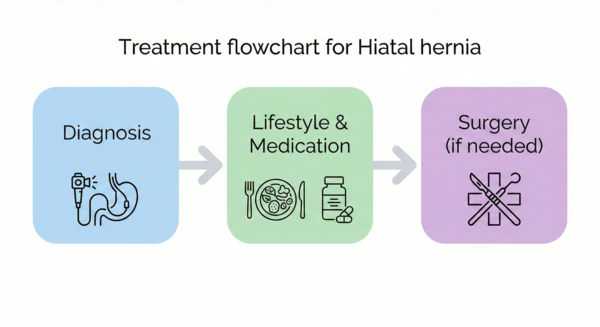 Simple hiatal hernia treatment pathway
