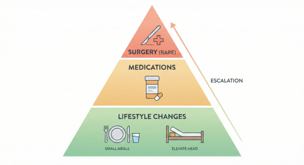 Simple treatment pyramid for hiatal hernia in pregnancy