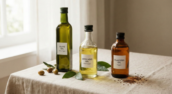 Healthy liquid fats like olive and avocado oil
