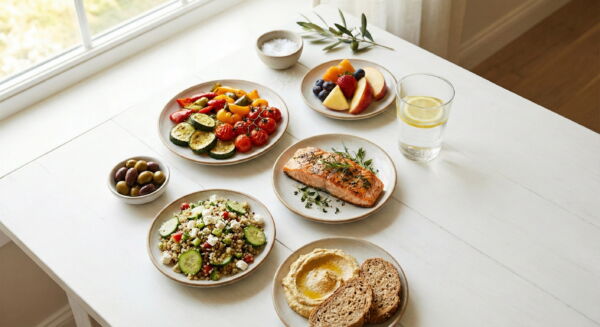 Healthy meal and food diary for reflux management