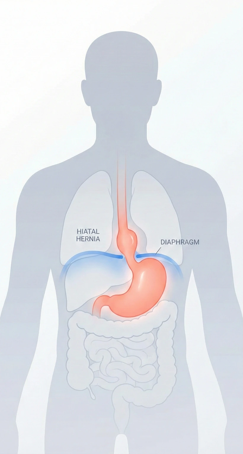 Hiatal hernia anatomy diagram