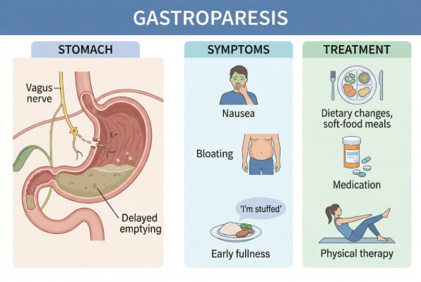 Gastroparesis causes, symptoms, and treatment options
