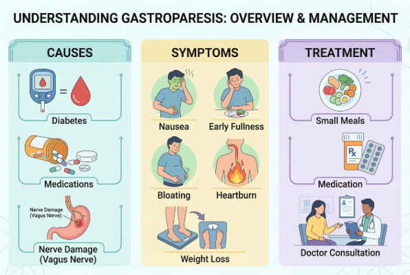 Gastroparesis causes, symptoms, and treatment overview