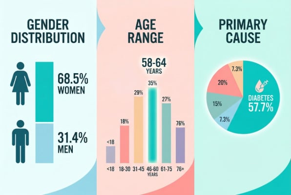 Gastroparesis statistics gender, age, and causes