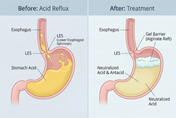 How antacids work to prevent acid reflux