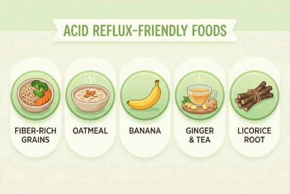 5 foods that may ease acid reflux