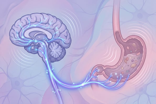 Connection between gastroparesis and migraine through the nervous system