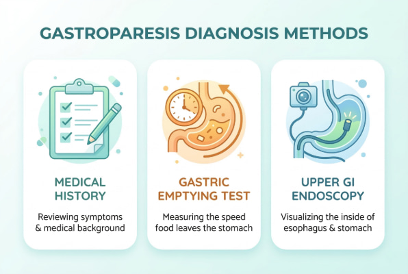 How gastroparesis is diagnosed