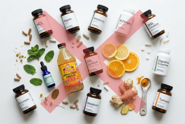 Supplements not recommended for acid reflux