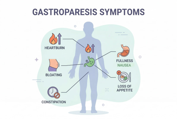 Common gastroparesis symptoms