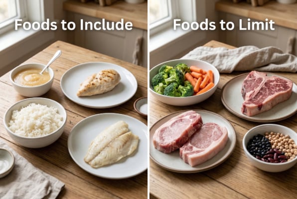 Gastroparesis diet foods to include and limit