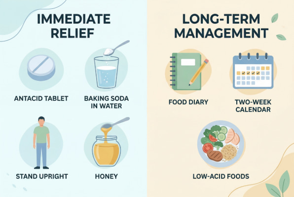 Relief options when bananas cause heartburn