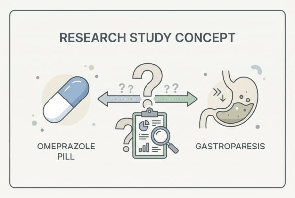 Research on omeprazole and gastroparesis connection