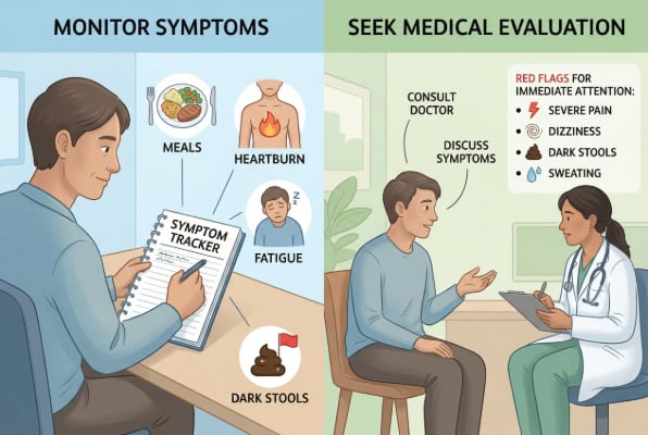 What to do if you feel dizzy with hiatal hernia