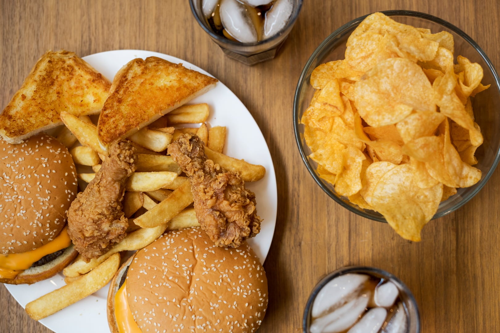 Unhealthy fast food that causes heartburn