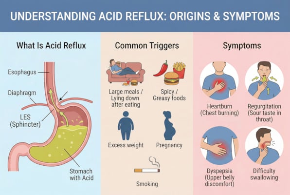 Acid reflux causes, triggers, and symptoms