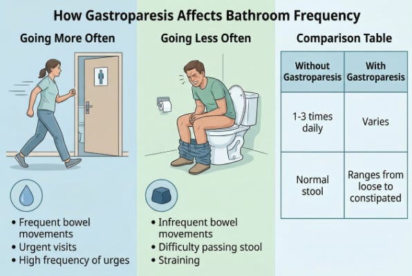 How gastroparesis affects bathroom frequency