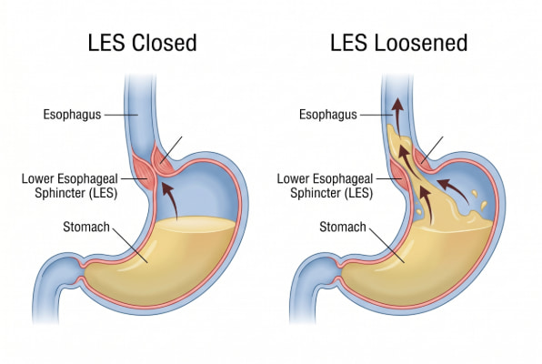 How vinegar affects lower esophageal sphincter