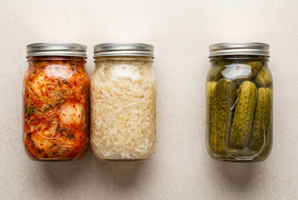 Fermented vs vinegar-pickled foods