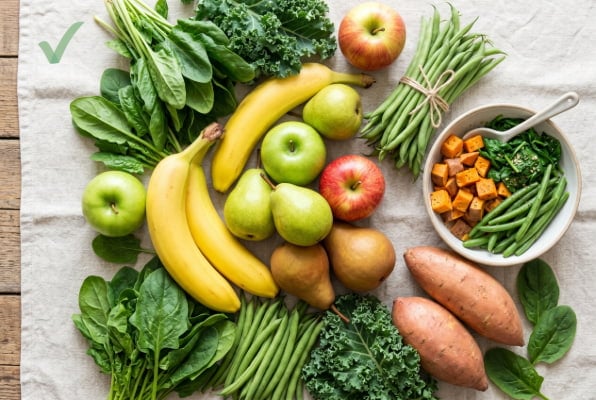 Fruits and vegetables that won't trigger hiatal hernia symptoms