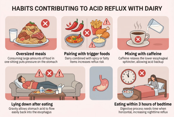 Habits that contribute to acid reflux