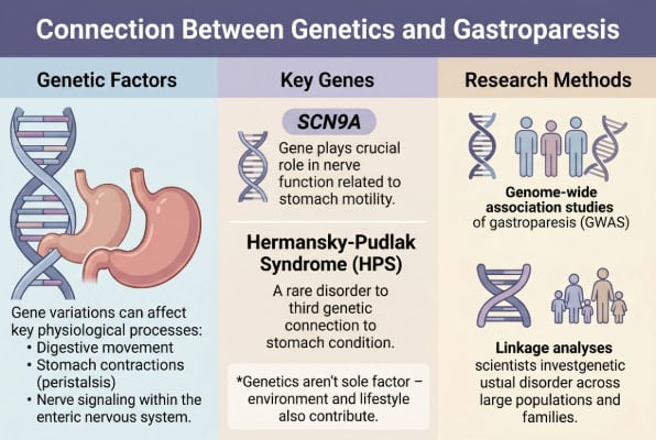 How genetics influence gastroparesis