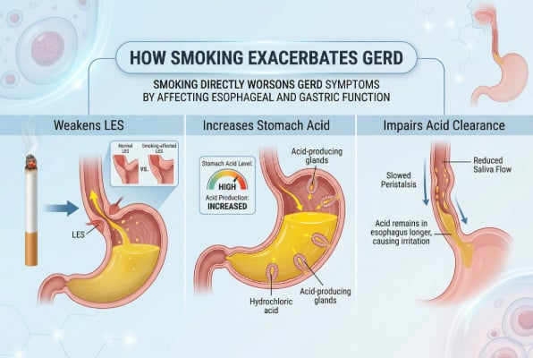 How smoking worsens GERD symptoms