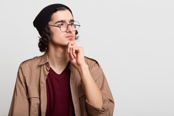 Man wondering about alkaline diet for acid reflux