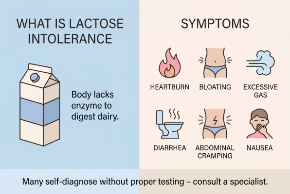 Lactose intolerance and acid reflux connection