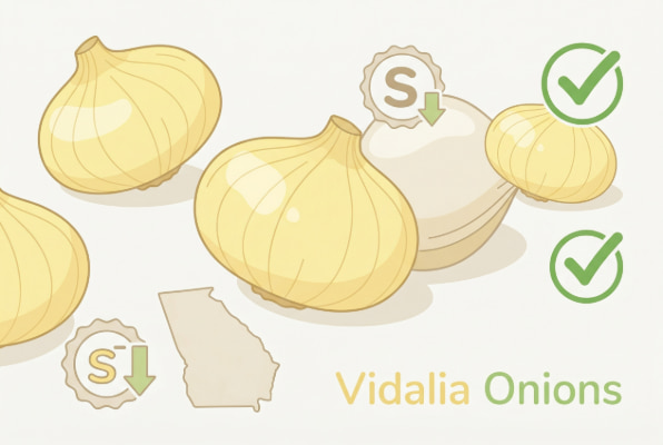 Vidalia onions are GERD-friendly due to low sulfur content