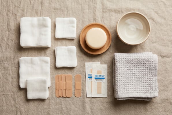 Wound care supplies for surgery recovery