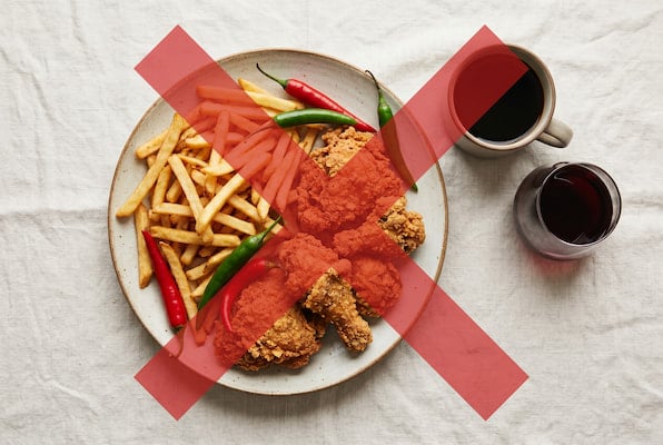 Acid reflux trigger foods and drinks