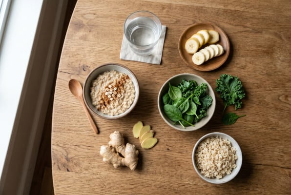 Foods that help acid reflux from chemo including oatmeal bananas spinach and ginger