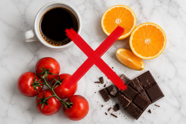 Coffee, citrus, tomatoes, and chocolate often blamed as acid reflux triggers