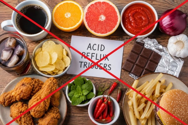 Common trigger foods to avoid with gastritis and GERD like coffee and citrus