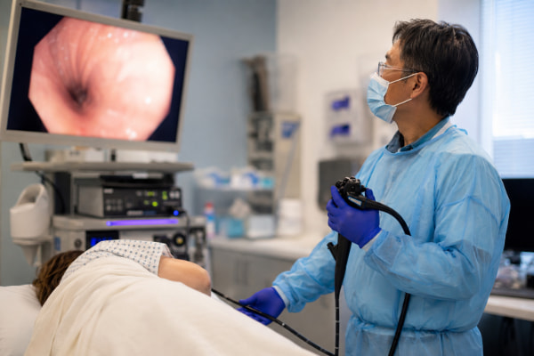 Upper endoscopy performed before LINX surgery to check the esophagus for acid reflux damage
