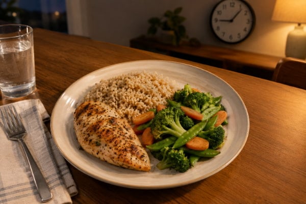 Large meal eaten late at night, a well-supported acid reflux trigger backed by guidelines