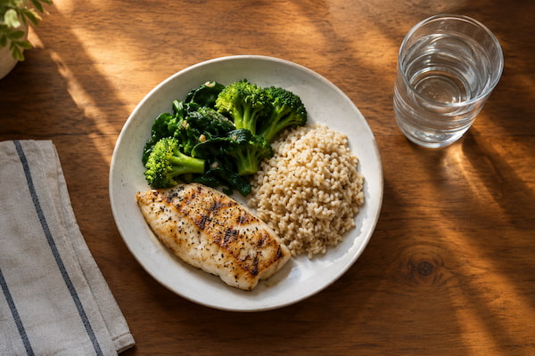 Smaller portioned meal that reduces acid exposure and lowers reflux-related cancer risk